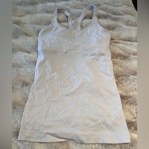 white size 2 lululemon ebb to street tank